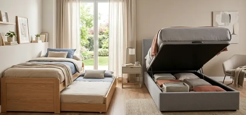 cama nido vs canapé espacio apertura medidas habitación pequeña