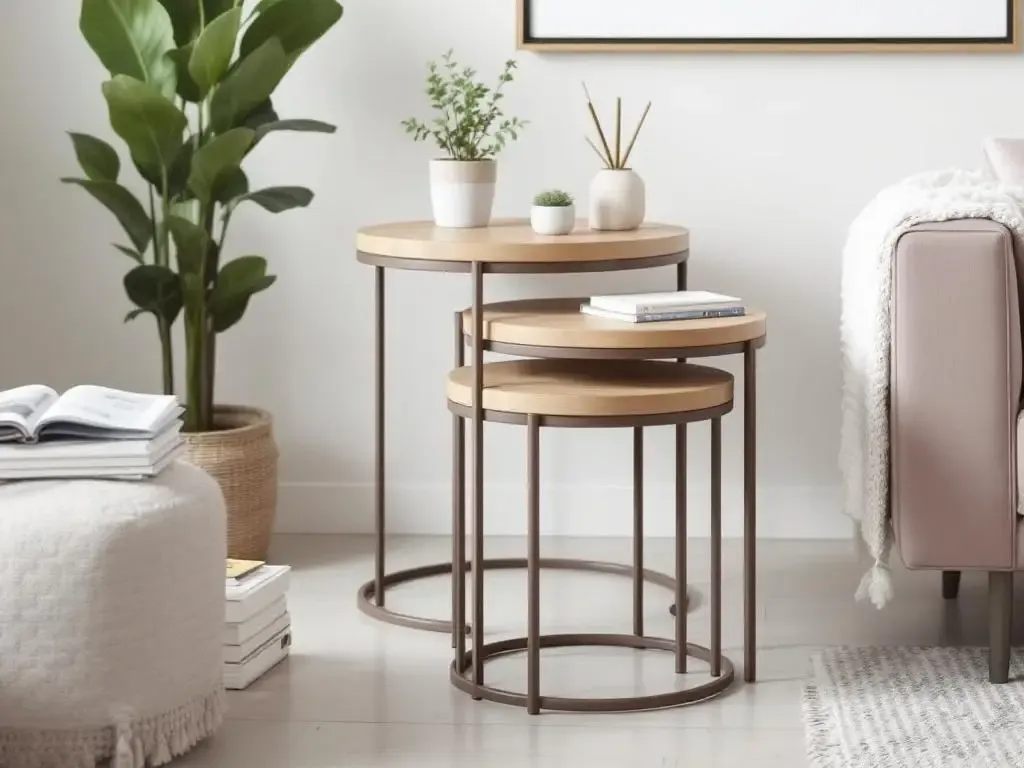 Distribución práctica de mesas nido