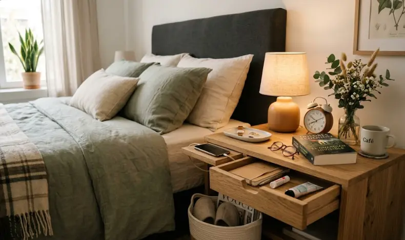 Olvídate del desorden junto a la cama. Descubre cómo organizar tu mesita de noche con métodos prácticos, errores que cometemos todos y los muebles que realmente funcionan.