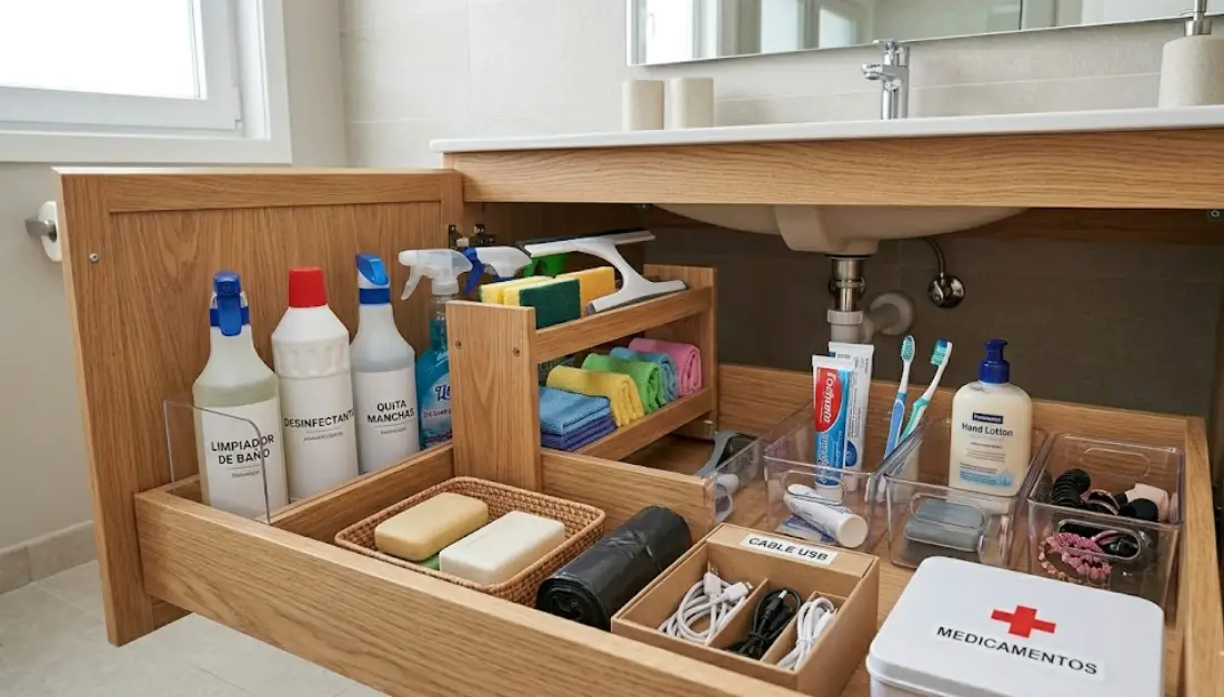 ¿El mueble del baño es tu punto débil? Descubre el método de los 5 minutos para vaciarlo, organizarlo y mantenerlo impecable. Historias reales, errores que cometimos y soluciones que funcionan.